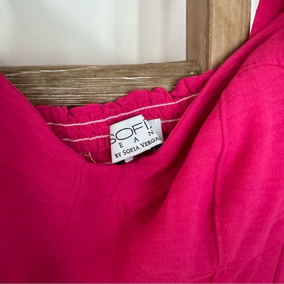 Women's Bustier Midi Sundress NWOT Small with bow ties at shoulder - Picture 10 of 11